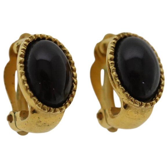 CHANEL Earring metal Gold Tone CC - Picture 1 of 16